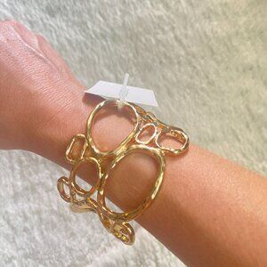Forever 21 Gold Geometric Cuff Bracelet – Brand New with Tags